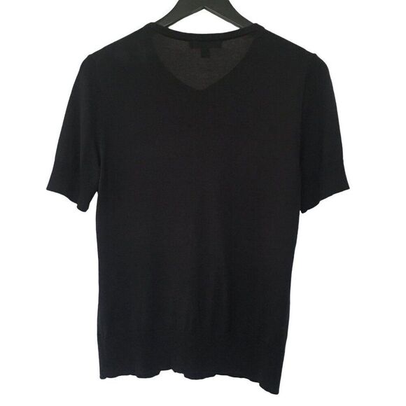 Ann Taylor Womens Black Silk Blend Short Sleeve Cardigan Sweater Small - Picture 5 of 5